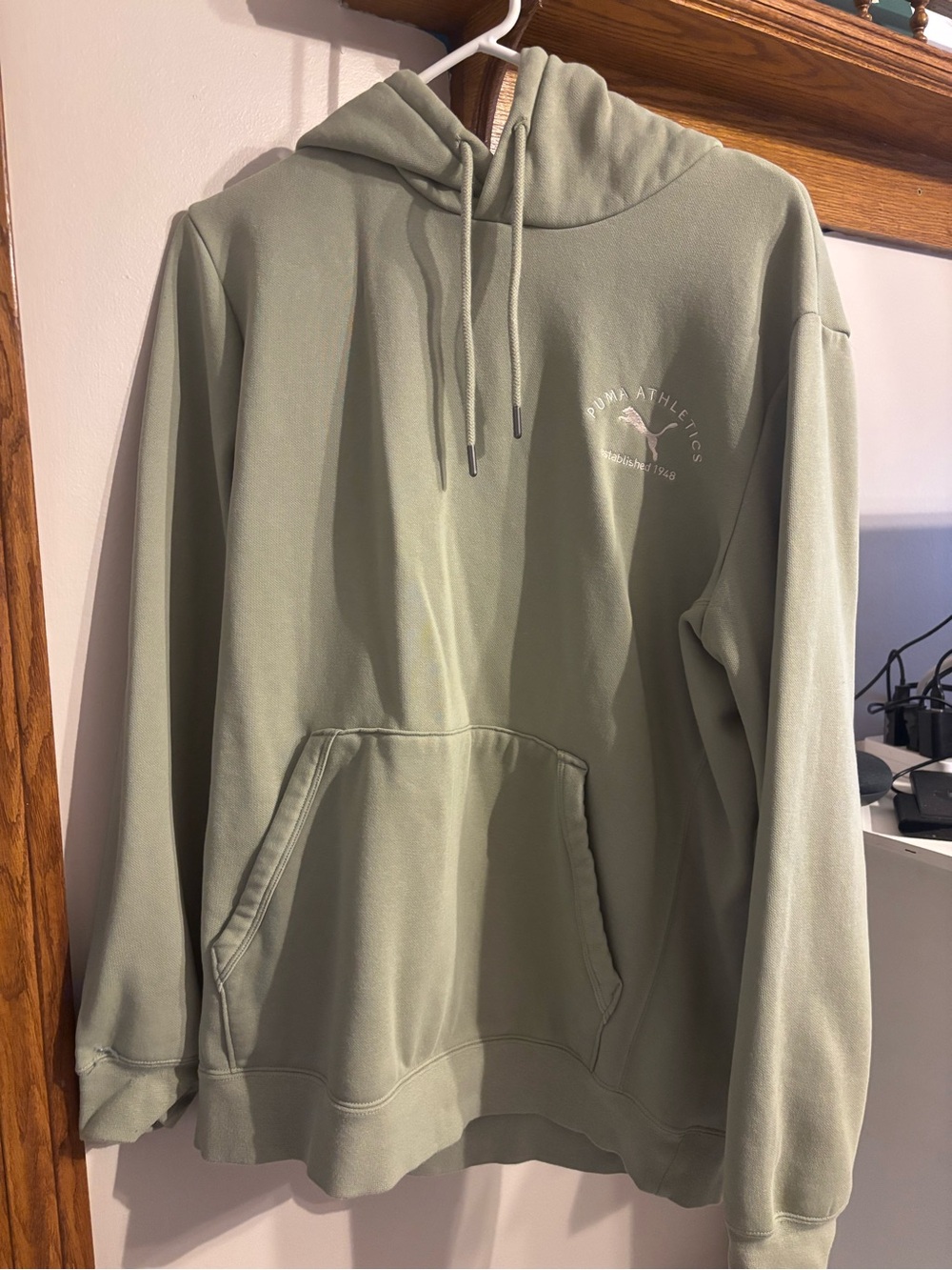 Puma Women’s Hoodie Sweatshirt - Sage Green